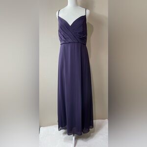 Elegant Deep Purple Evening Gown